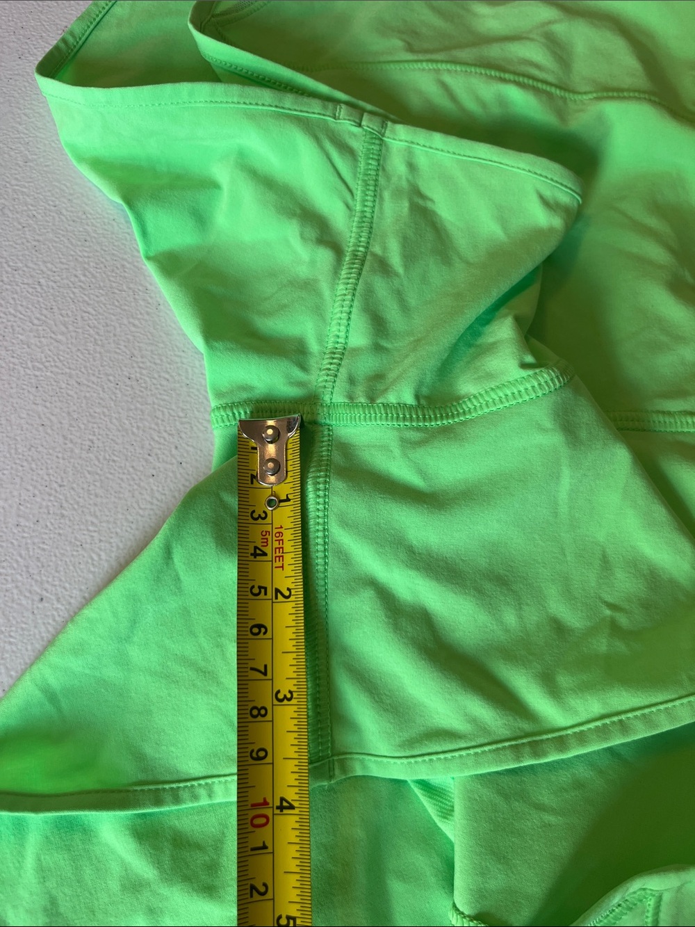 Hotty Hot High-Rise Lined Short 4" in Lime Green - Picture 14 of 14